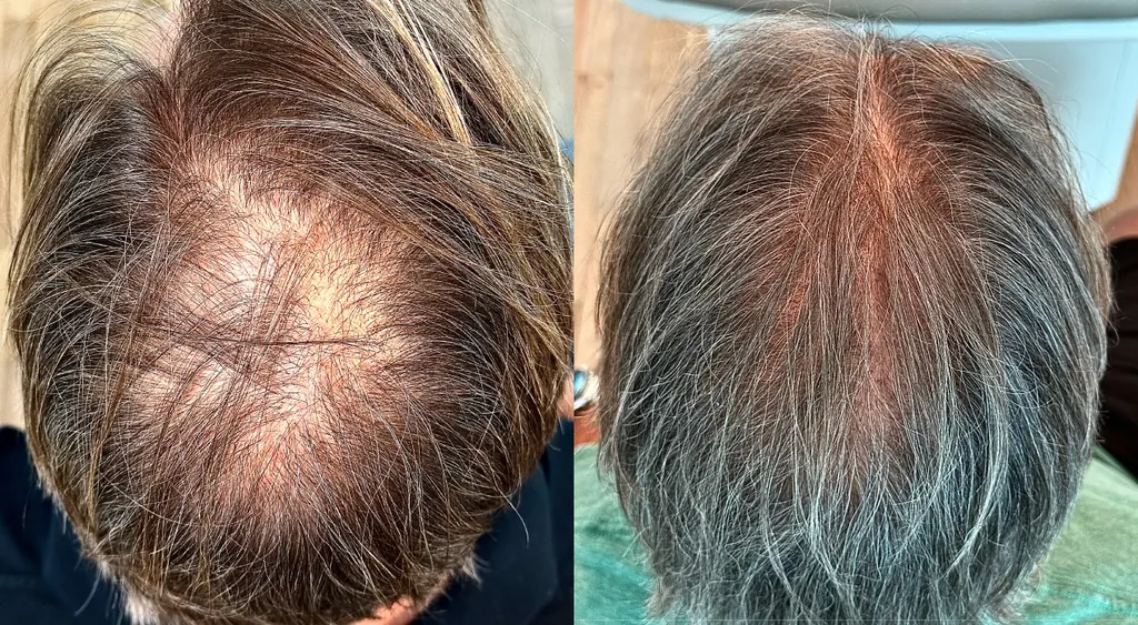 H-Shot hair restoration before and after results (patient 6)